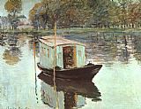 Claude Monet Famous Paintings - The Studio Boat
